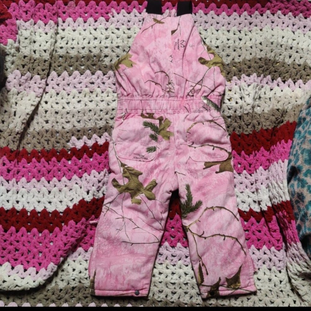 Pink camo Insulated Bib Overalls ~ CAMOUFLAGE